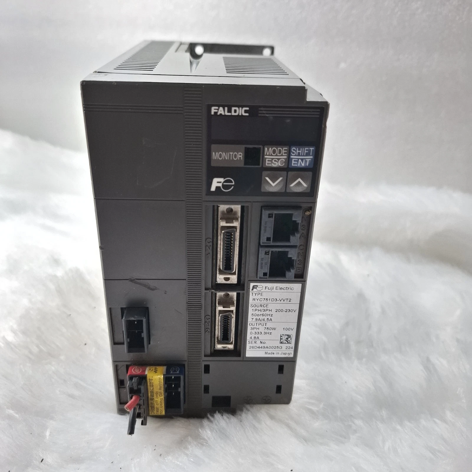 FUJI ELECTRIC RYC751D3-VVT2 FALDIC SERVO DRIVE 200-230V